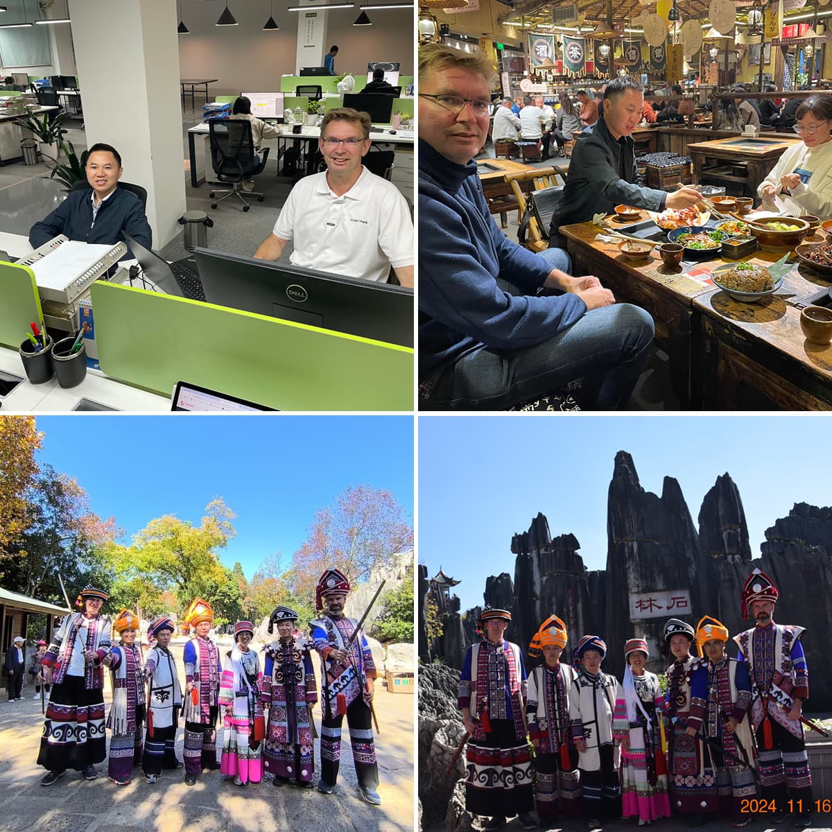 Team building and close collaboration across continents
