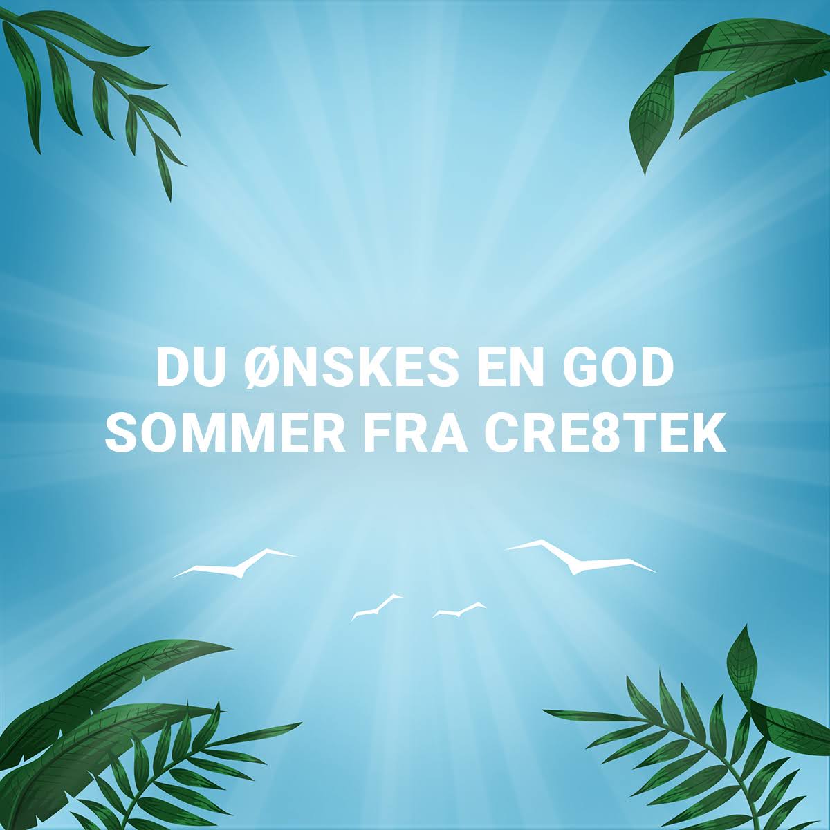 Du ønskes en god sommer fra Cre8tek